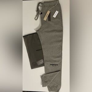 Essentials Fear Of God Dark Oatmeal Cuffed Sweatpants